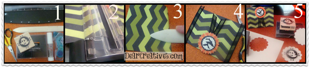 step by step card making 2 DearCreatives Theresa Huse 2012