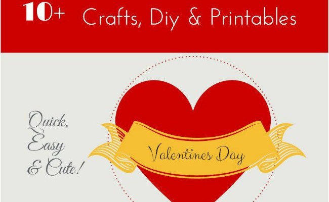 10+ Valentines Day Craft diy and printables_round-uo_ DearCreatives