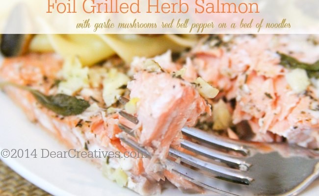 Foil Grilled Herb Salmon_