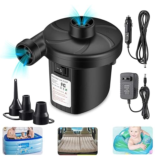 Air Pump for Air Mattress, Air Mattress Pump for Inflatables,