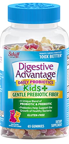 Digestive Advantage Prebiotic Fiber Gummies + Probiotics for Digestive Health,