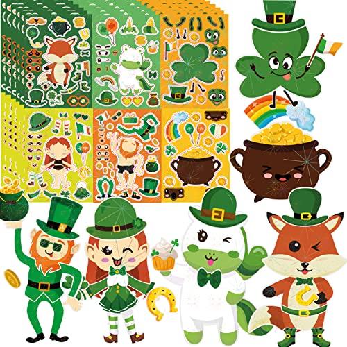 St Patrick's Day Craft Games Activities for Kids. 36 Stickers