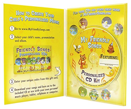 Friendly Songs Personalized Music Box CD Sings Your Child's Name