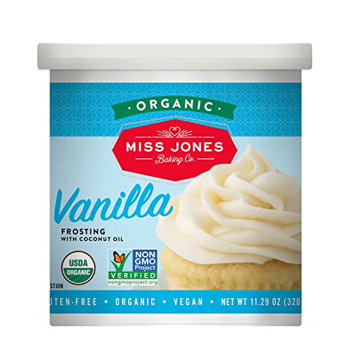 Miss Jones Baking Organic Buttercream Frosting, Perfect for Icing and