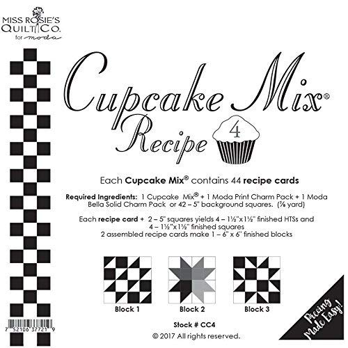 Moda Cupcake Mix Recipe Foundation Paper Pattern Pad #4