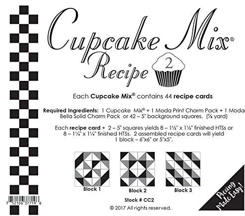 Moda Cupcake Mix Recipe Foundation Paper Pattern Pad #2