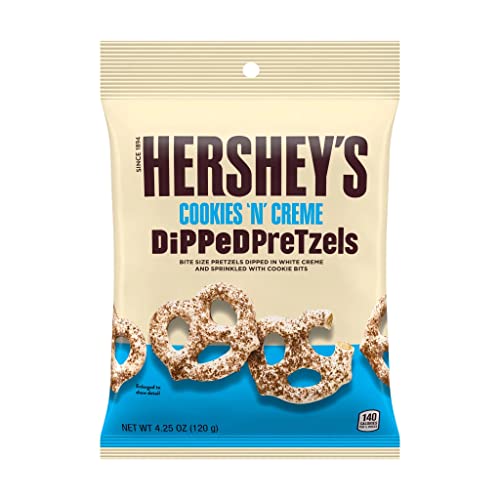 Hershey's Cookies 'n' Cream dipped Pretzels