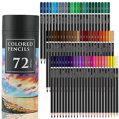 Yagol Colored Pencils for Adult Coloring Books, 72 Colored Professional