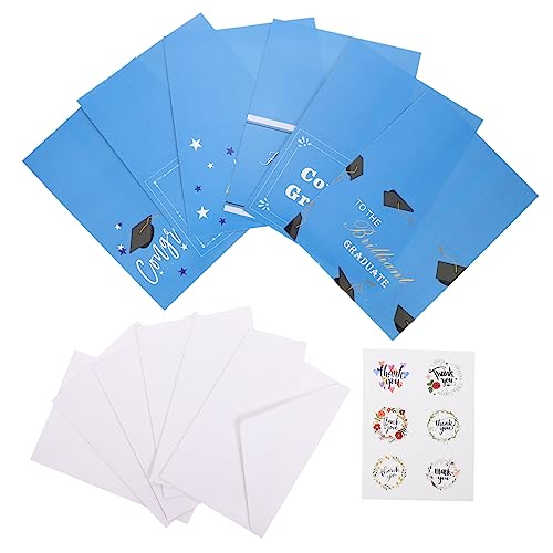 NUOBESTY 24 Sets Graduation Greeting Card Blessing Cards Holiday Cards