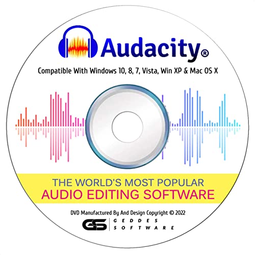 Audacity® 2023 Newest Professional Pro Audio Music Recording Editing Software