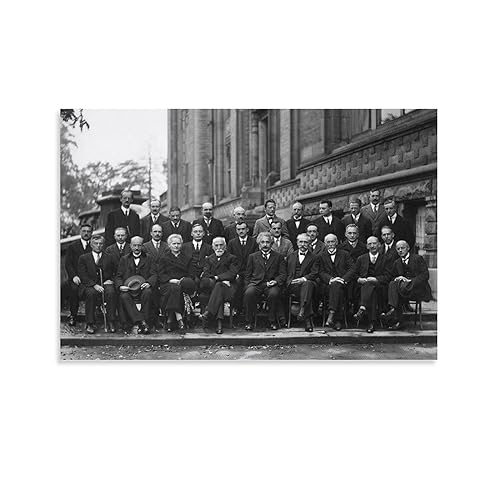 Black and White Posters The Greatest Physicist Poster Solvay Conference