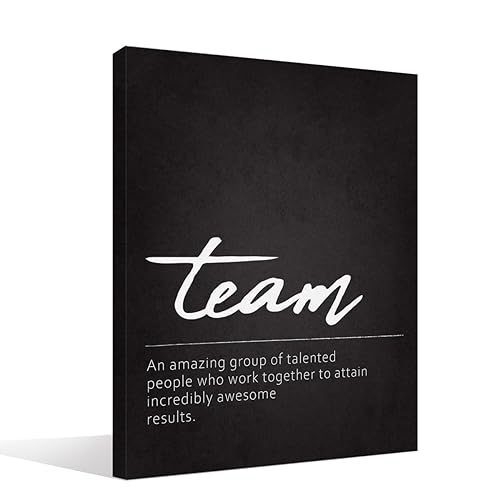 BIWSHA Team Definition Wall Art,Teamwork Office Gifts for Employees Coworkers,Inspirational