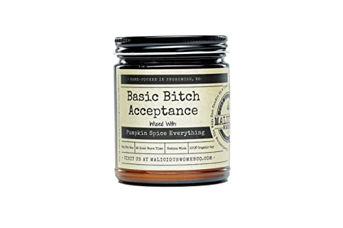 Malicious Women Candle Co - Basic Bitch Acceptance, Pumpkin Spice