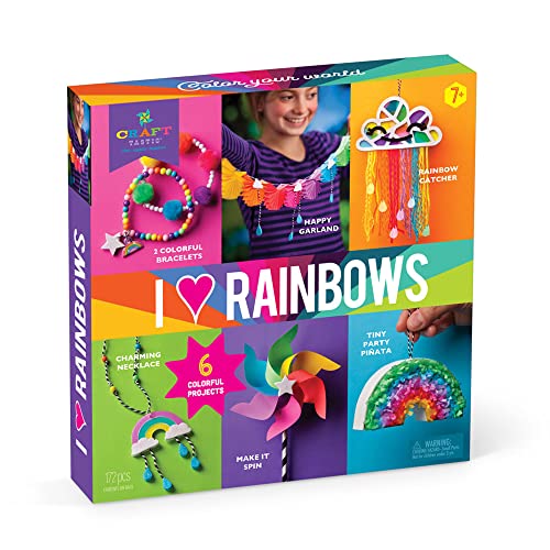 Craft-tastic – I Love Rainbows Craft Kit – Make 6