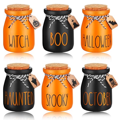 Umigy 6 Set Halloween Mini Mason Jars Halloween Tiered Tray