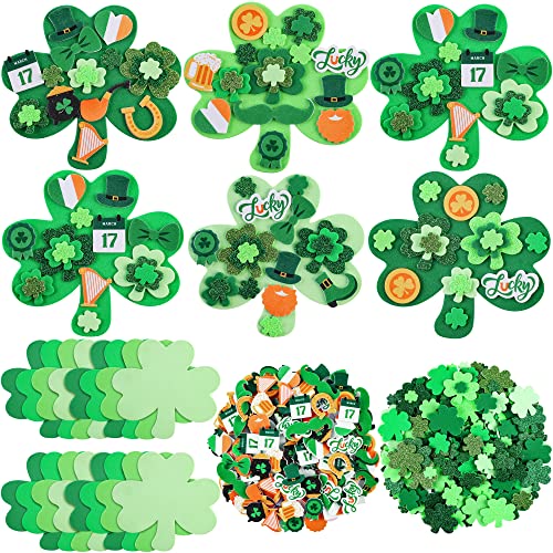 Fovths 516 Pieces St. Patrick's Day Foam Craft Kit Include