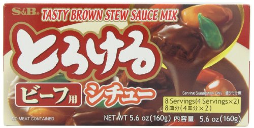S&B Tasty Beef Stew Sauce Mix, 5.6-Ounce