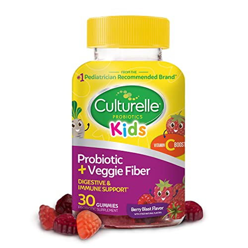 Culturelle Daily Probiotic for Kids + Veggie Fiber Gummies (Ages