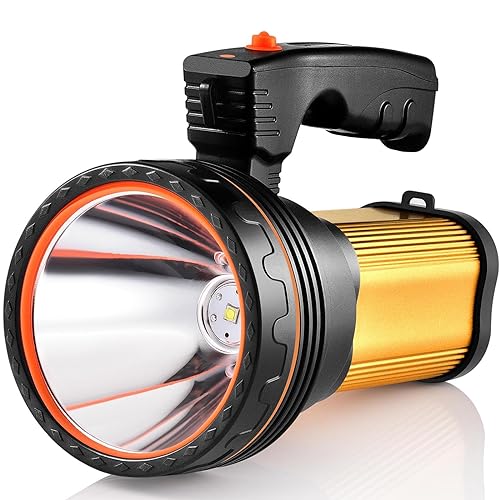 Flashlights High Lumens Rechargeable, 1000000LM Spotlight Flashlight, Rechargeable Flashlight Handheld
