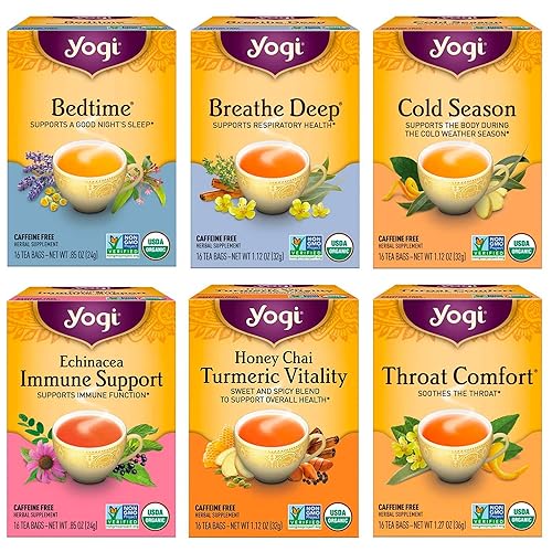 Yogi Tea Get Well Variety Pack - 6 Packs of