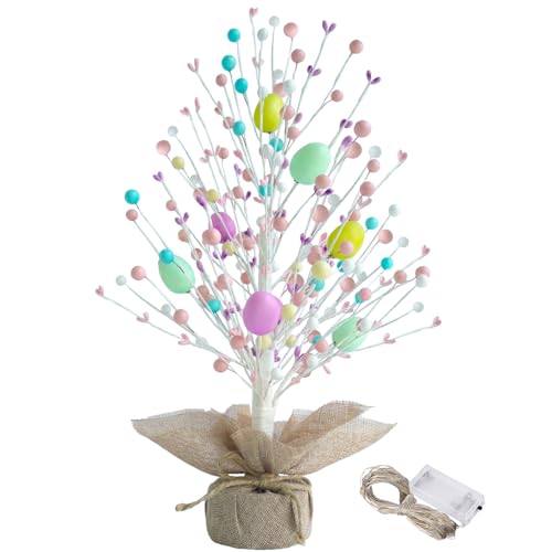 Easter Table Tree Artificial Tree and Egg for Centerpieces Decor