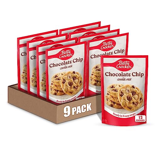 Betty Crocker Chocolate Chip Cookie Mix, Makes (12) 2-inch Cookies,