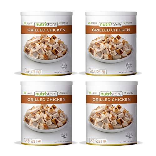 Nutristore Freeze-Dried Grilled Chicken | Premium Quality Pre-Cooked Chicken Breast
