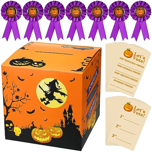 Sasylvia 58 Pcs Halloween Pumpkin Carving Game Kit Including Pumpkin