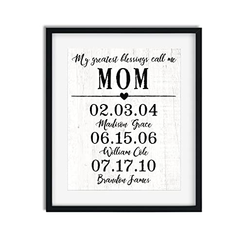 CANARY ROAD Greatest Blessings Print | Personalized Mother Gift |