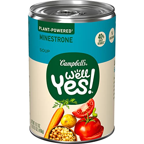 Campbell's Well Yes! Minestrone Soup, Vegetarian Soup, 16.1 Oz Can