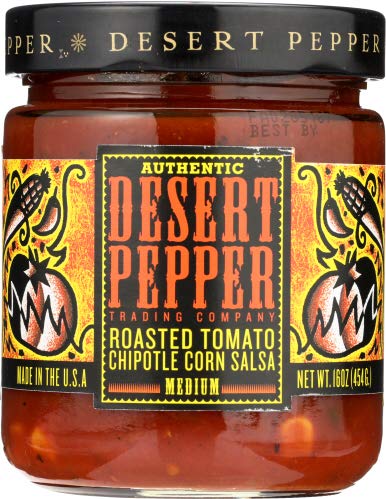 Desert Pepper Roasted Tomato Chipotle Corn Salsa 16 Oz (Pack
