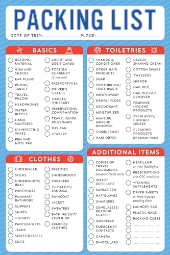 Packing List - Note Pad (60 sheets)
