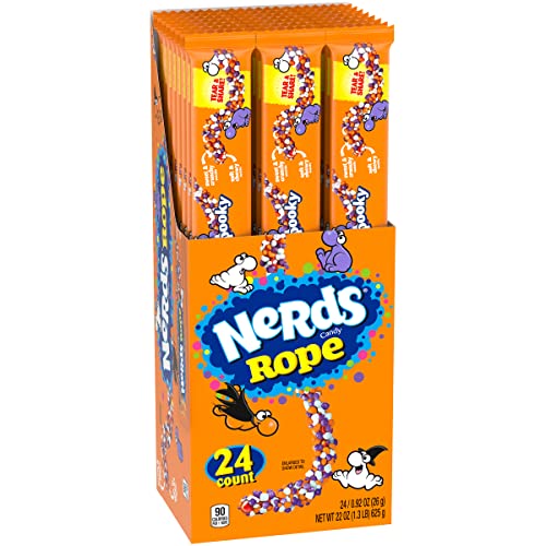 Nerds Spooky Ropes Candy, Halloween Trick or Treat Packs, 0.92oz