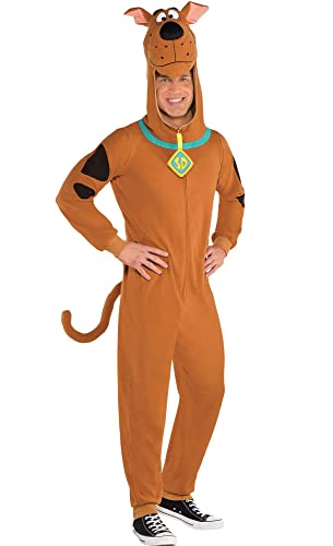 SUIT YOURSELF Zipster Scooby-Doo One-Piece Costume for Adults, Small/Medium, Includes