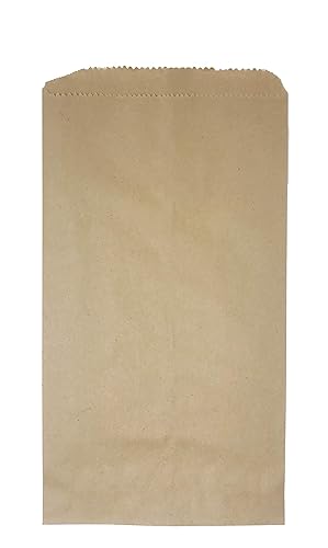 200 Pack 6.25" x 11" Inches Brown Kraft Paper Bags,