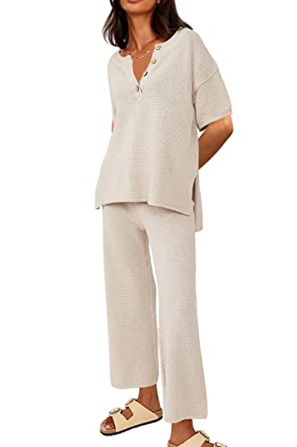 LILLUSORY Lounge Sets for Women 2 Piece Summer Outfits Set