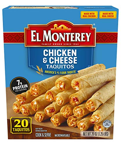 El Monterey Taquitos Flour, Chicken and cheese Box, 20 Oz