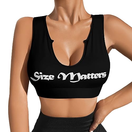 Size Matters Womens Sports Bras Outfits Gym Yoga Tank Crop