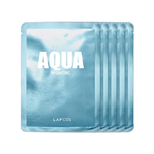 LAPCOS Aqua Sheet Mask, Hydrating Daily Face Mask with Seawater