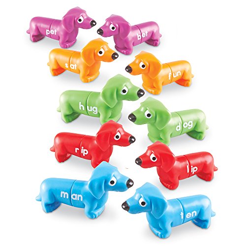 Learning Resources Snap-N-Learn Rhyming Pups Toy, Fine Motor Toys, Develops