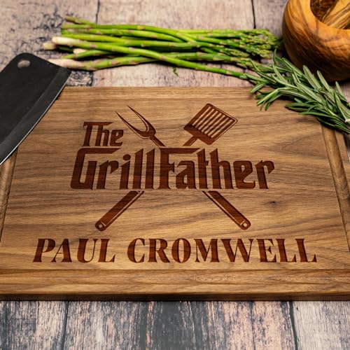 Tayfus Personalized Cutting Boards for Men - Customized Wood Meat