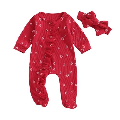 YINGISFITM My First Christmas Baby Girl Boy Outfit Zip Up