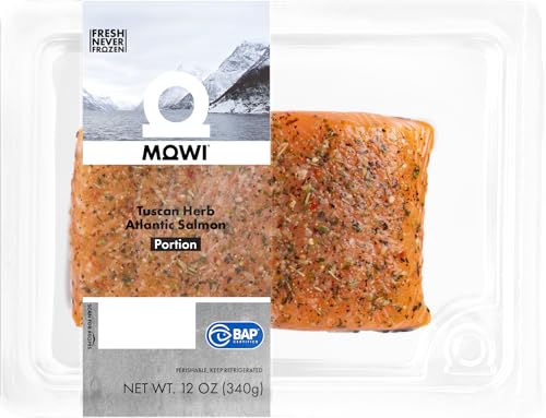 MOWI Atlantic Salmon Portion Tuscan Herb, 12oz, Fresh Never Frozen