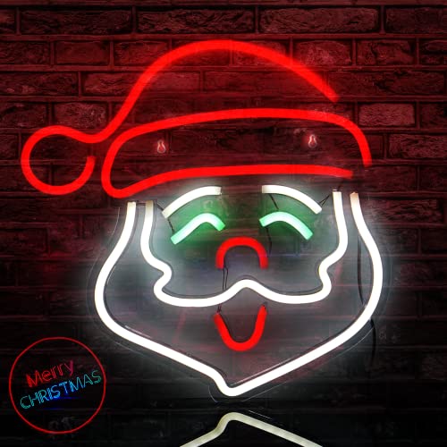 Christmas Santa Claus Neon Signs Lights Acrylic LED Sign Light