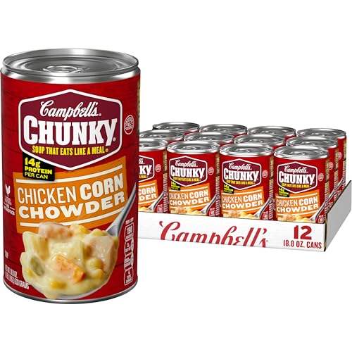 Campbell's Chunky Soup, Chicken Corn Chowder Soup, 18.8 Ounce Can