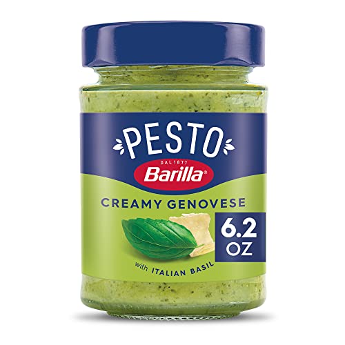 BARILLA Creamy Genovese Pesto Sauce, 6.2 oz. Jar - Imported