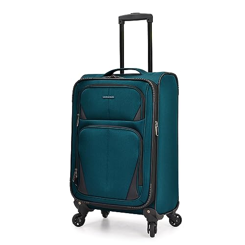 U.S. Traveler Aviron Bay Expandable Softside Luggage with Spinner Wheels,