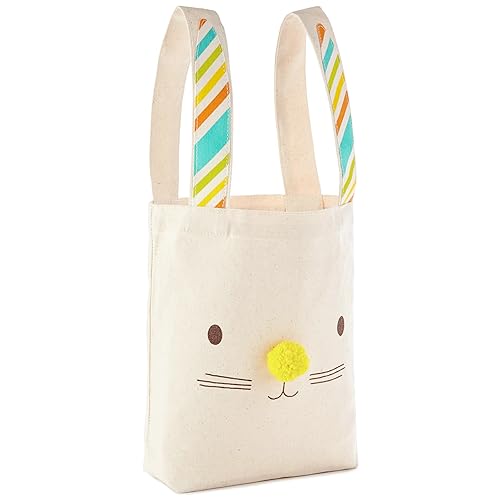 Hallmark 8"x10" Easter Canvas Tote Bag (Bunny Ears) for Easter