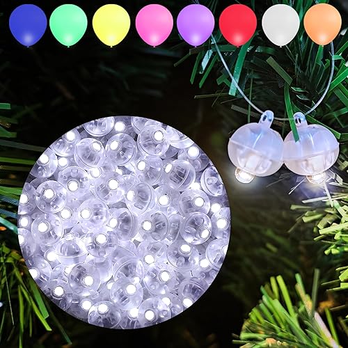 Aogist 100pcs White Mini Lights with Hook,Long Standby Time Waterproof