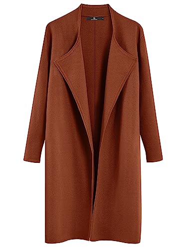 LILLUSORY Thanksgiving Outfit Women Trendy Fall Jackets Cute Long Cardigan